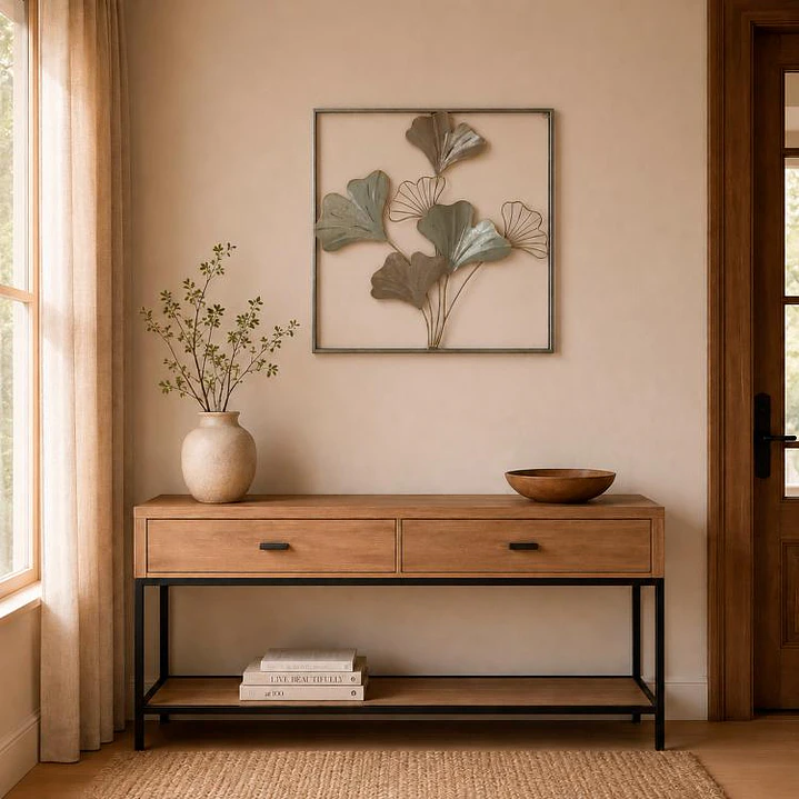 Placa Mural Marco Ginkgo Gold 1