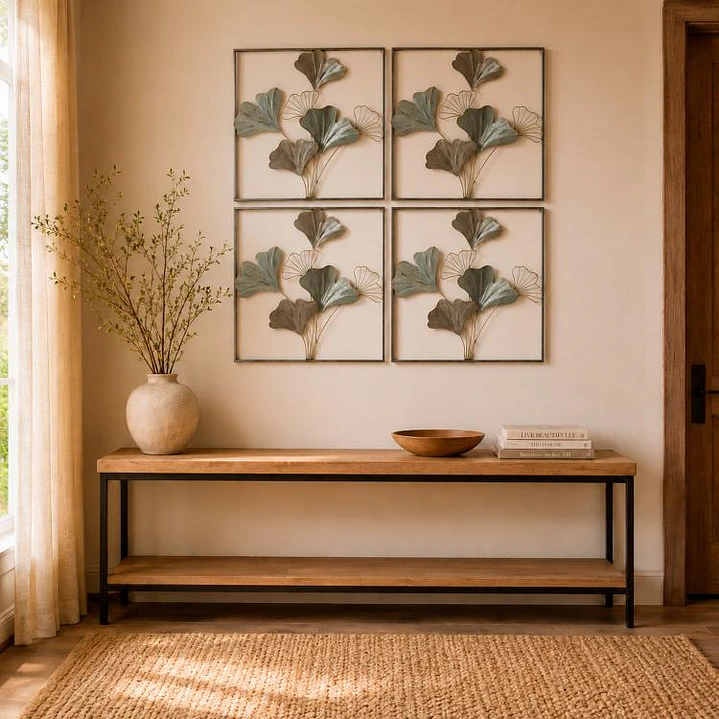 Placa Mural Marco Ginkgo Gold 4