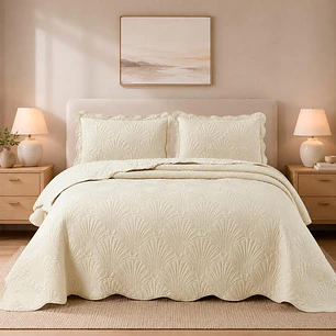 Quilt Sherpa Paris Liso Crudo Superking