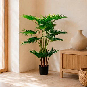 Planta Artificial Mini Fan Palm 95 Cms.