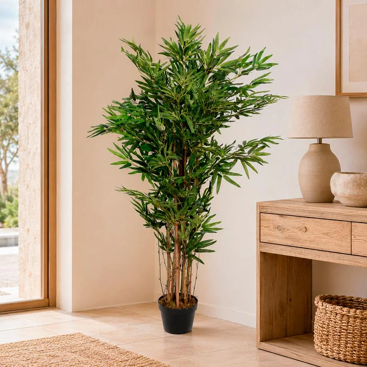 Planta Decorativa Artificial Bamboo 120 cm 1