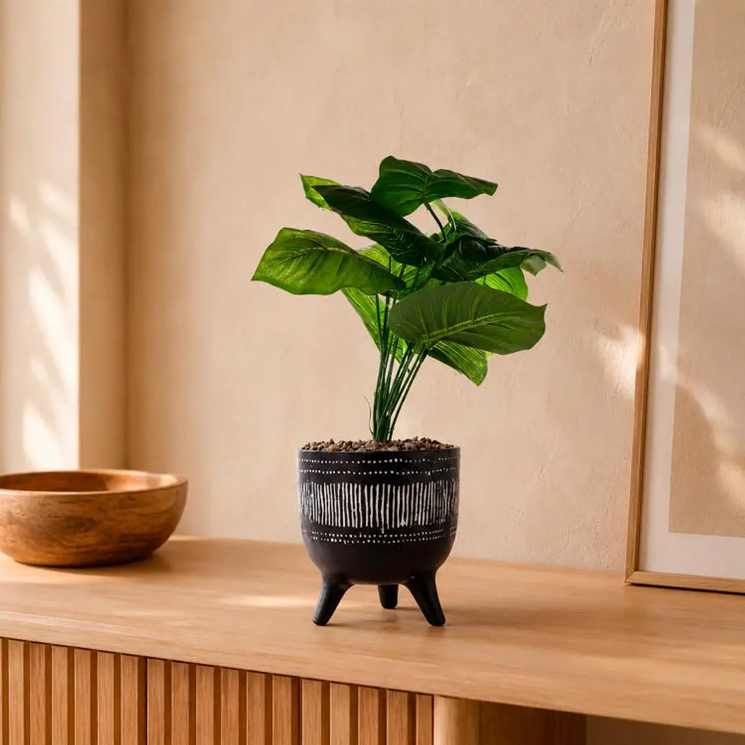 Planta Artificial Dieffenbachia Maceta Congo 1