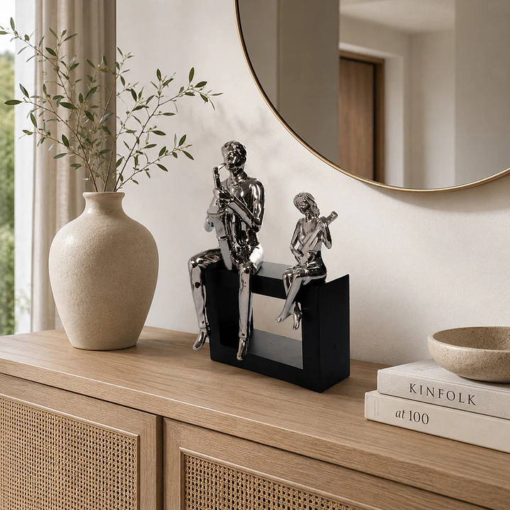 Figura Decorativa Músicos Silver 1