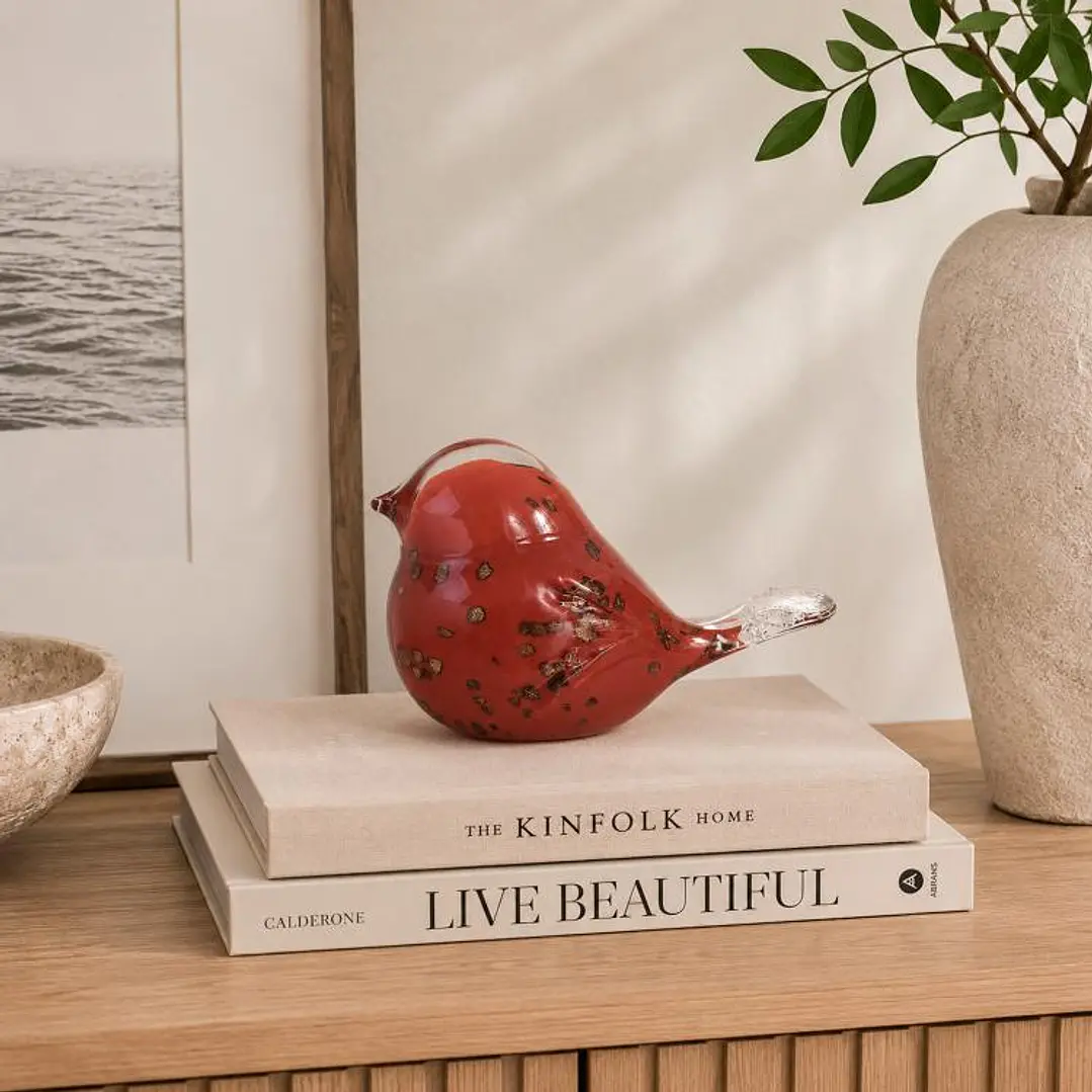 Figura Decorativa Pajaro Bordeaux 1