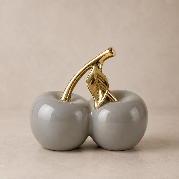 Figura Decorativa Manzana Corazón Estatua Adorno Hogar Jhn