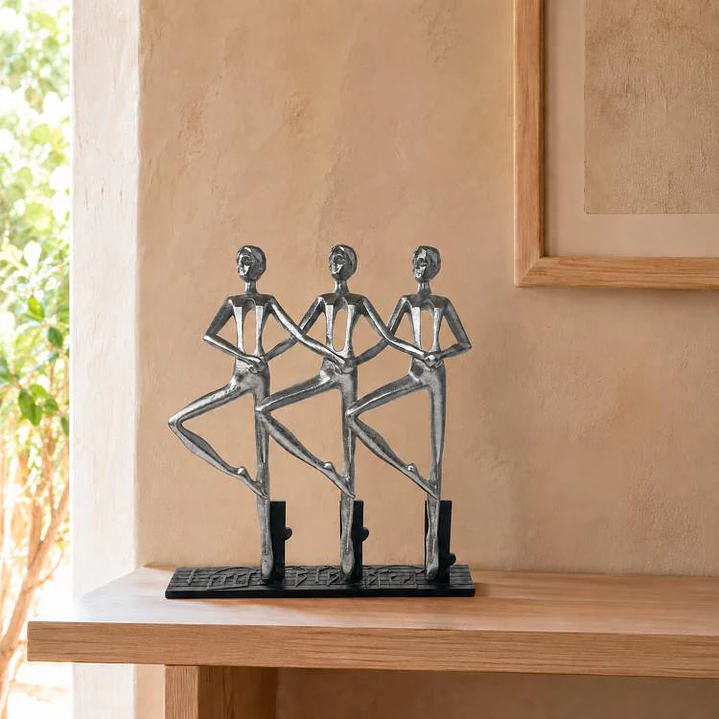 Figura Decorativa Bailarinas Abstractas Silver 1