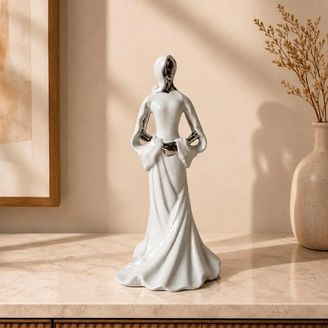 Figura Decorativa Mujer Berna Night Silver 1