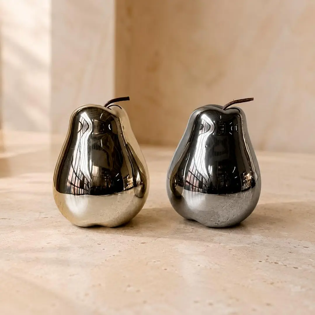 Figura Decorativa Pera Boston Silver 3