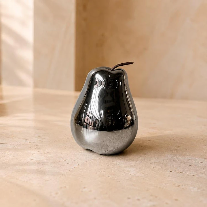 Figura Decorativa Pera Boston Silver 1