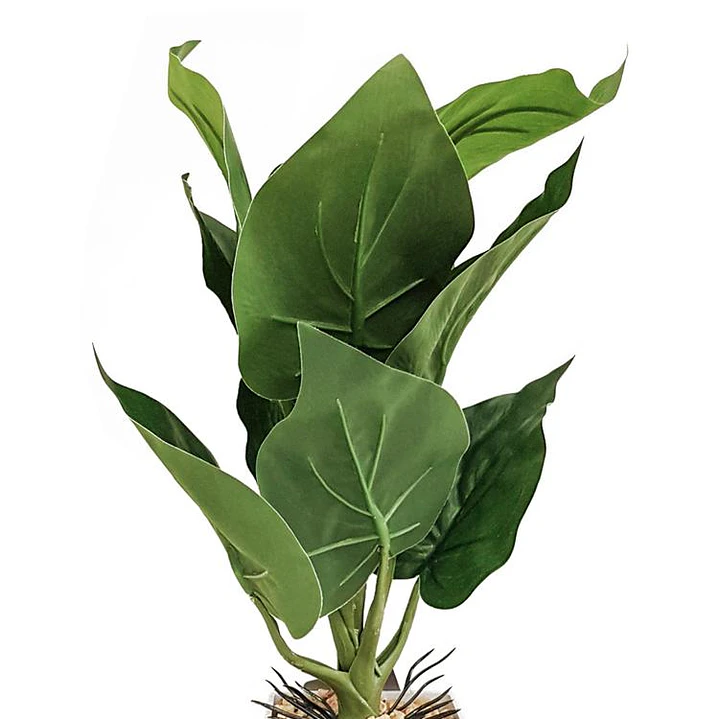 Planta Artificial Alocasia Maceta Blanca 3