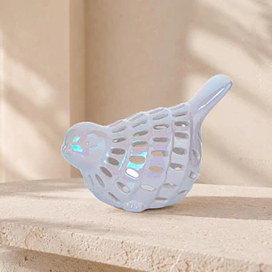 Figura Decorativa Ave Calado
