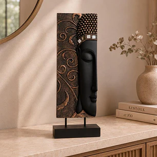 Buda Decorativo Rostro Izquierdo