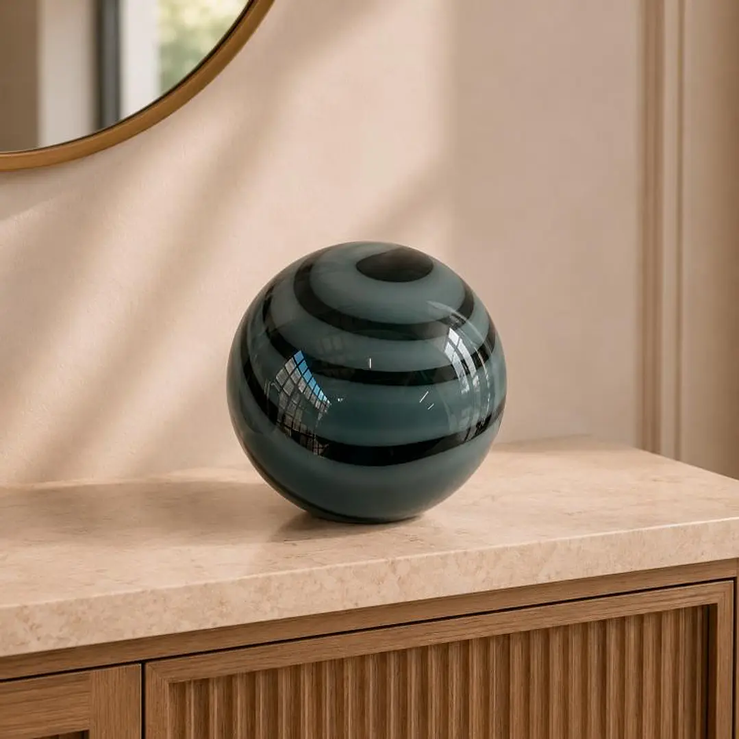 Figura Decorativa Esfera Jupiter Blue XL 1