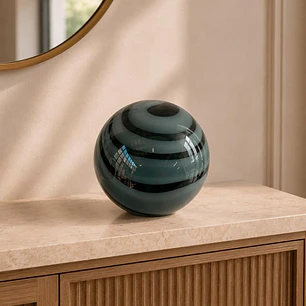 Figura Decorativa Esfera Jupiter Blue XL