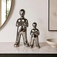 Figura Decorativa Humano Silver Mediano - Miniatura 2
