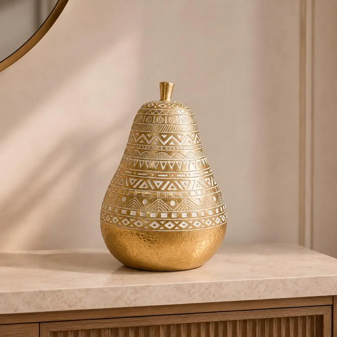 Figura Decorativa Pera Azteca Gold 1
