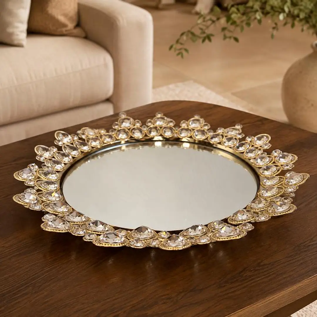 Centro de Mesa Verdún Circular Gold 1