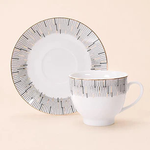 Juego Tazas Varsovia para Té 12 Piezas