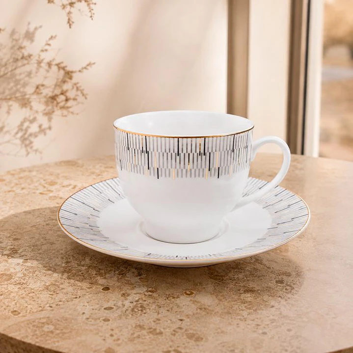 Juego Tazas Varsovia para Té 12 Piezas 1