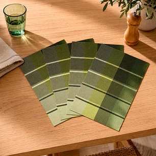 Set Individuales Merlín Verde 4 Piezas