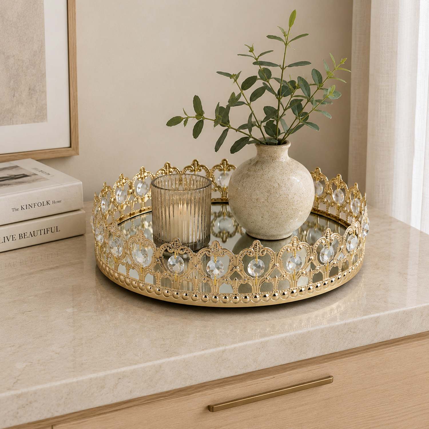 Centro de Mesa Crown Gold