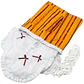 Juego de Cortina para Baño Barras Mostaza 5 Piezas sin Forro - Miniatura 4