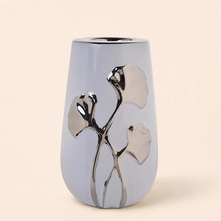 Portavela Gingko Silver Mediano 3