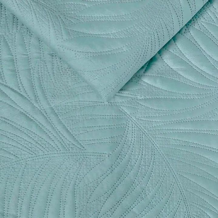 Quilt Liso Velvet Ibiza Celeste Light 1,5 Plazas 3