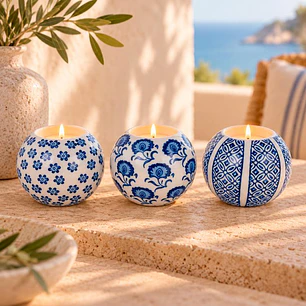 Set de Portavelas Océano 3 Piezas