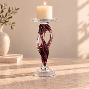 Portavela Murano Bordo