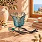 Portavela Flor Blue - Miniatura 1