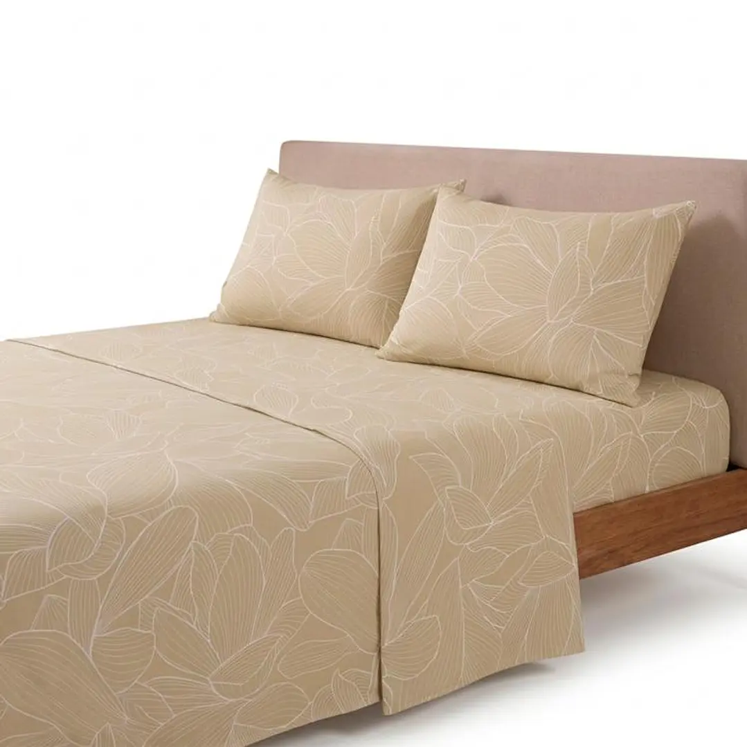 Juego Sábana 144 Hilos Plaza 1,5 Nativa Arena 2