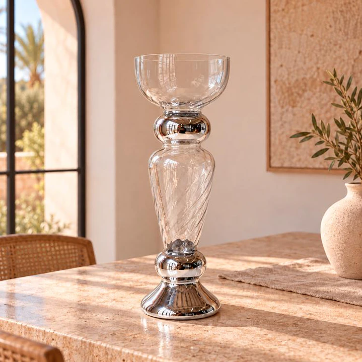 Centro de Mesa Clemont Silver Plus 1
