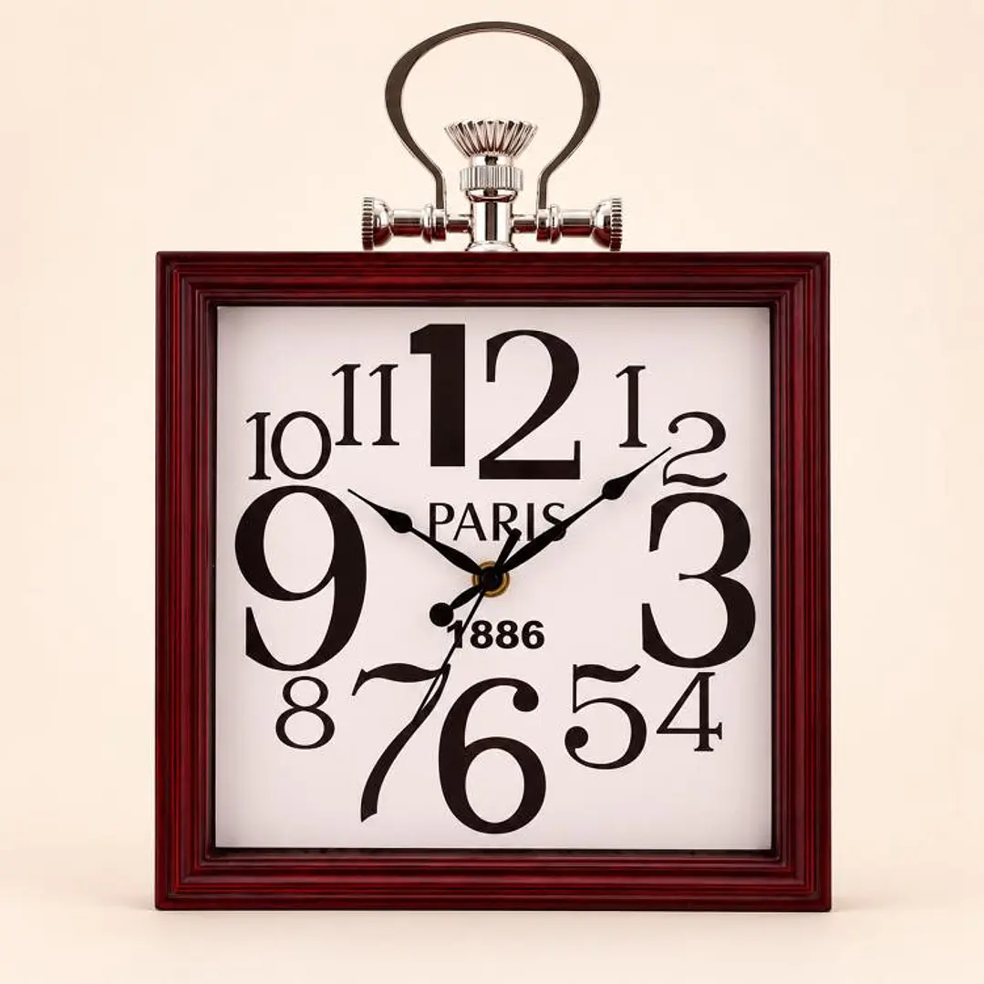 Reloj Mural Basilea Caoba 5