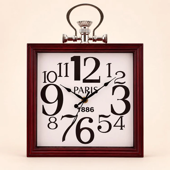 Reloj Mural Basilea Caoba 5