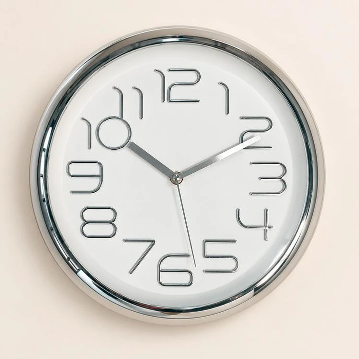 Reloj Mural Lugano Silver 6