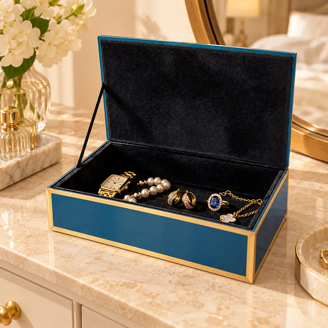Joyero Blue Stone con Tapa 1