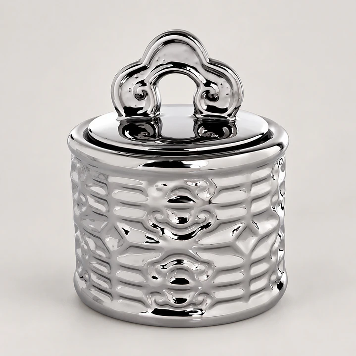 Joyero Corona Silver con Tapa 4