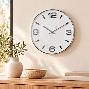 Reloj Mural Lucerna Silver