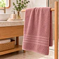 Toallón de Baño Grecco Rosa Malva - Miniatura 1