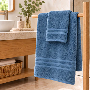 Juego Toallas para Baño Grecco Indigo