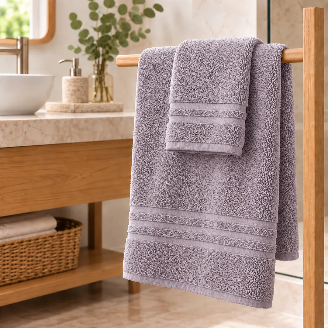 Juego de Toallas de Baño Grecco Gris 1