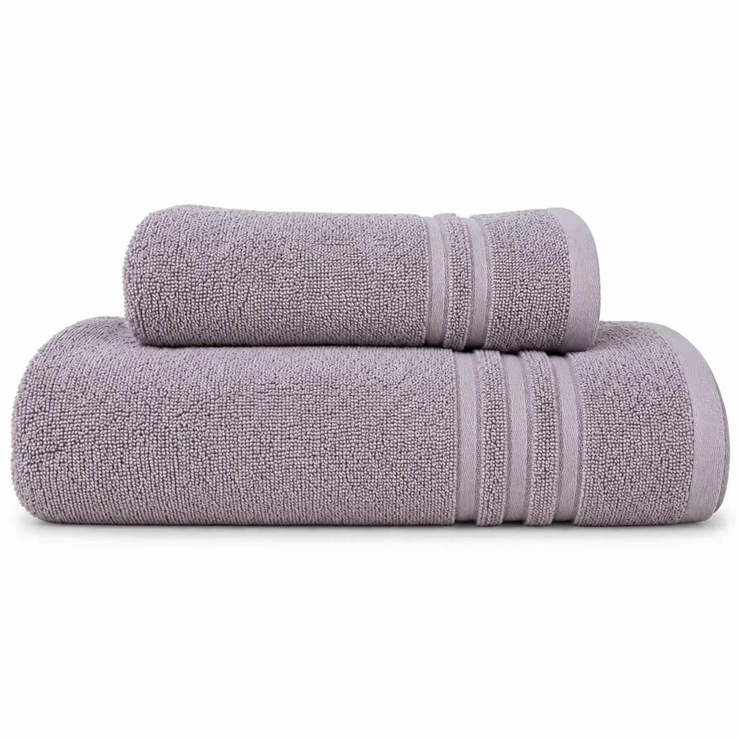 Juego de Toallas de Baño Grecco Gris 5