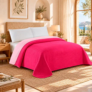 Cobertor Liso 2 Plazas California Magenta