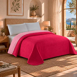 Cobertor Liso 2 Plazas California Magenta
