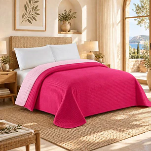 Cobertor Liso 1 Plaza California Magenta