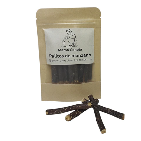 Palitos de Manzano Dulce Horneados (Juguete Masticable)