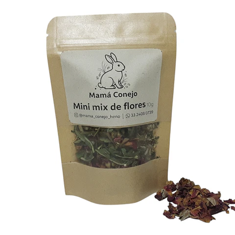 Mix de Flores Premium: Aromático y Relajante (Conejos y Cuyos)