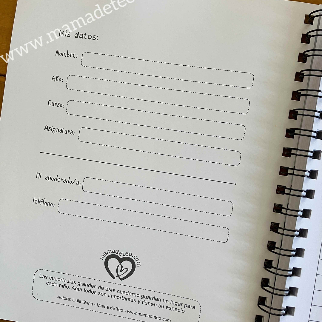 Pack: 8 Cuadernos universitarios cuadrícula grande 3