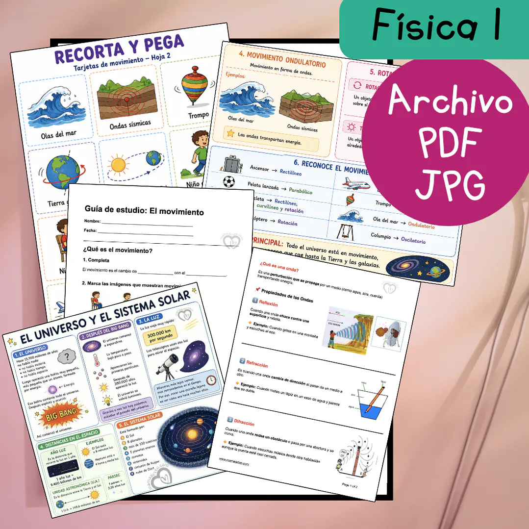 Guías de estudio adaptadas: Física 1 1